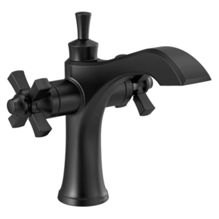 Lavatory Faucet Dorval Monoblock 1 Cross ADA WaterSense Matte Black 1.2 Gallons per Minute - Frankwebs