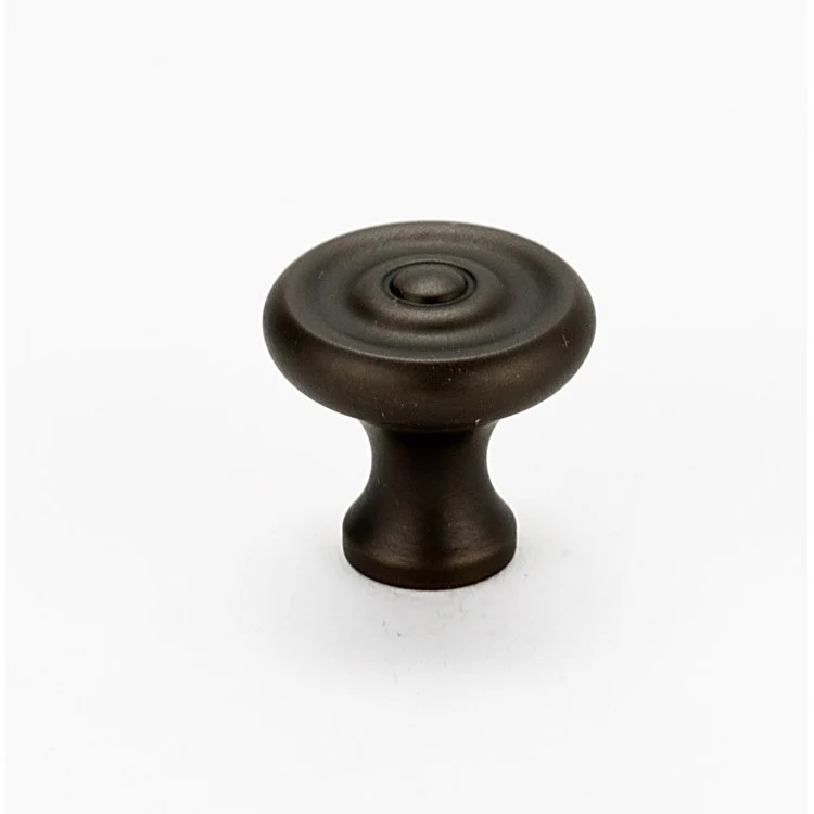 Knob II Collection Round Chocolate Bronze Brass 3/4 Inch 3/4 Inch 3/8 Inch - Frankwebs