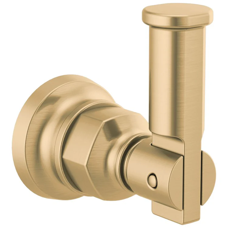 Robe Hook Invari Single Brilliance Luxe Nickel 3-1/8 Inch 2-7/8 Inch Wall Mount Metal - Frankwebs