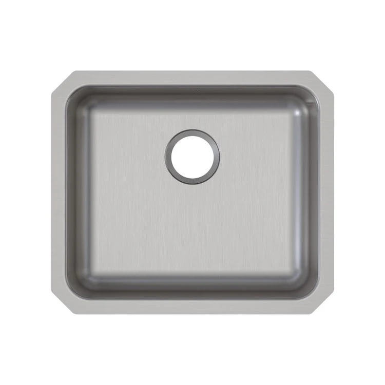 Kitchen Sink Lustertone Classic 21.5 x 18.5 Inch Single Bowl ADA Lustertone Undermount Rectangle Drain Location Rear Center Depth 4-7/8 Inch Bottom Only Pads - Frankwebs