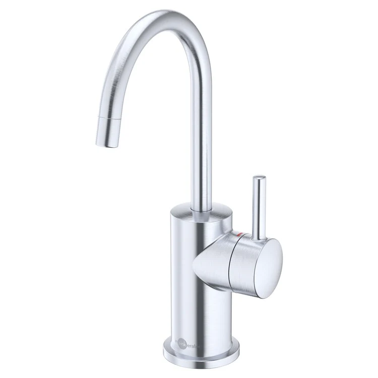 Hot Water Dispenser Showroom Modern 3010 Instant 1 Lever ADA Gooseneck Swivel 360 DEG Arctic Steel - Frankwebs