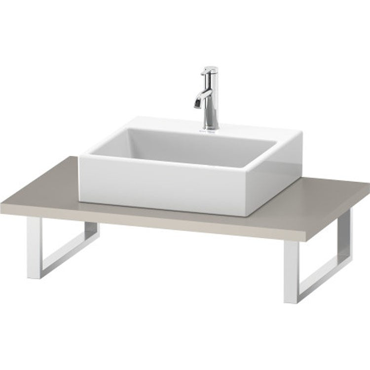 Lavatory Console L-Cube Brushed Oak Single Basin 31-1/2 x 21-5/8 Inch 1-1/8 Inch - Frankwebs