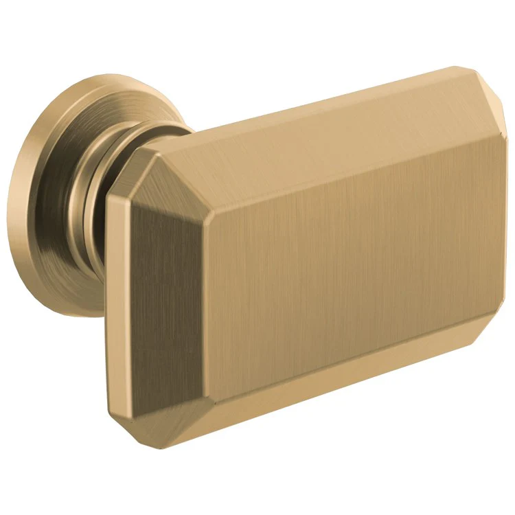 Knob Invari Rectangle for Drawer Brilliance Luxe Gold Zinc 1-5/16 Inch - Frankwebs