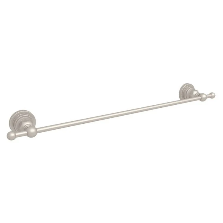 Towel Bar San Giovanni 18 Inch Single Satin Nickel Brass Wall Mount - Frankwebs