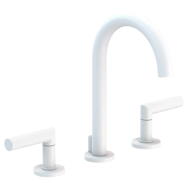 Lavatory Faucet Pavani Widespread 8 to 20 Inch Spread 2 Lever ADA Midnight Chrome 1.2 Gallons per Minute Brass Spout Height 6-1/8 Inch - Frankwebs