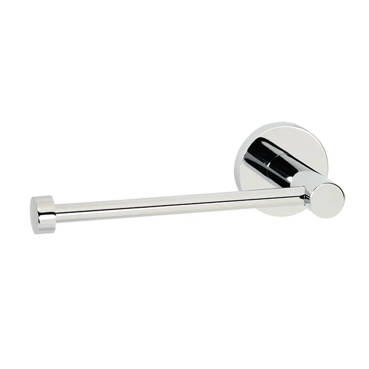 Toilet Paper Holder Contemporary I Bath Universal Polished Chrome Brass 6-7/8 Inch Wall Mount - Frankwebs