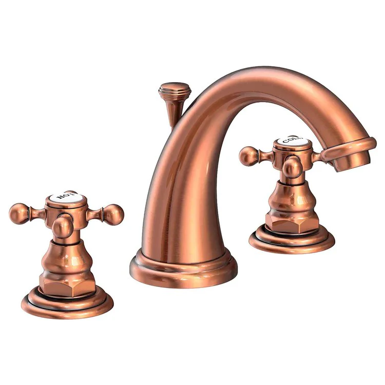 Alveston Two Handle Widespread Faucet with Cross Handles with Drain - Satin Gold PVD - Frankwebs