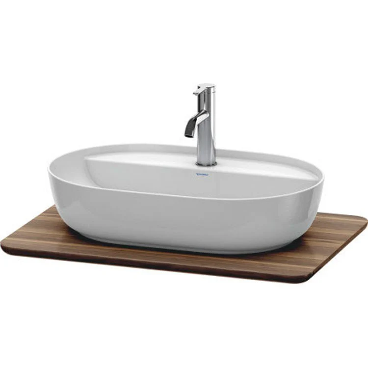 Lavatory Console Luv American Walnut Single Basin Massive 18-3/4 x 27-1/8 Inch - Frankwebs