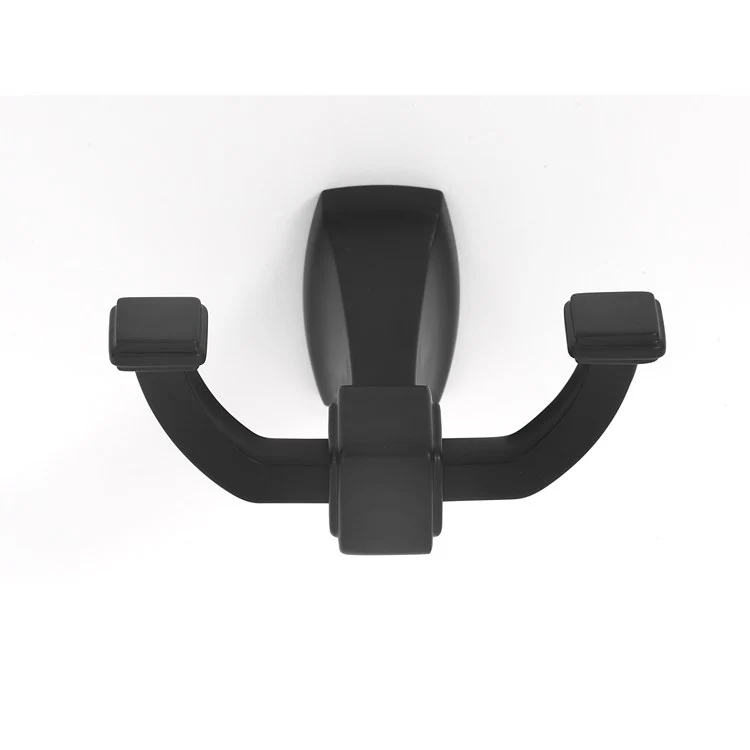 Robe Hook Cube Bath Double Unlacquered Brass 2-3/8 Inch 3-1/16 Inch Wall Mount Brass - Frankwebs