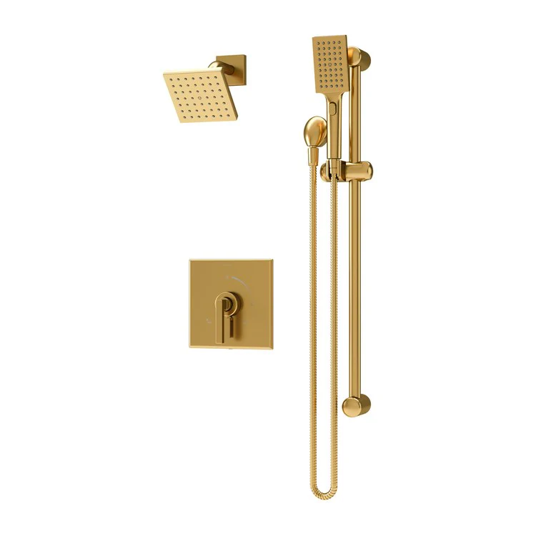 Shower Trim Duro Diverter Handle 2 Lever Brushed Bronze WaterSense ADA 2.0 Gallons per Minute Square Single Function - Frankwebs