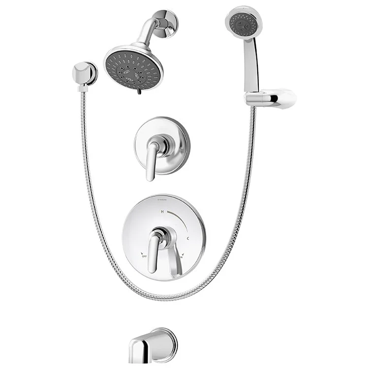 Elm Temptrol Tub/Shower Trim with Handle, Showerhead, Handshower and Tub Spout (Trim Only) - Frankwebs