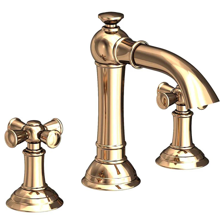 Lavatory Faucet Aylesbury Widespread 8 to 20 Inch Spread 2 Cross ADA Antique Copper 1.2 Gallons per Minute Brass Spout Height 4-3/16 Inch - Frankwebs
