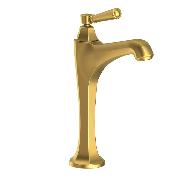 Vessel Faucet Metropole 1 Lever ADA Satin Brass PVD 1.2 Gallons per Minute Faucet Height 11 Inch - Frankwebs