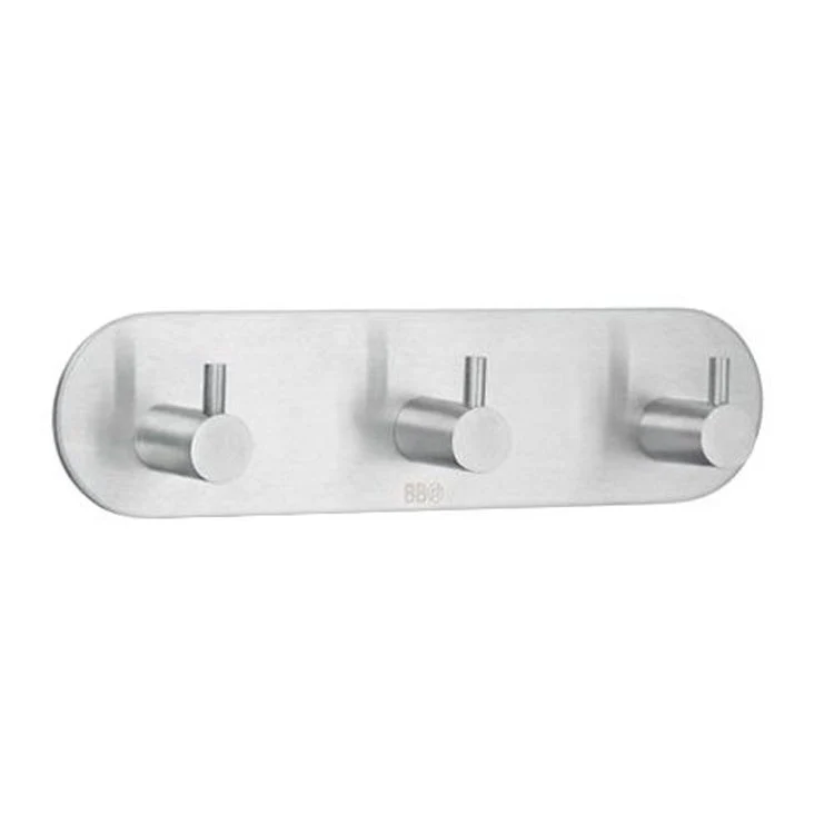 Hook Design Triple Brushed Stainless Steel 1-1/4 x 7-3/4 x 2 Inch 1-1/4 Inch Wall Mount - Frankwebs