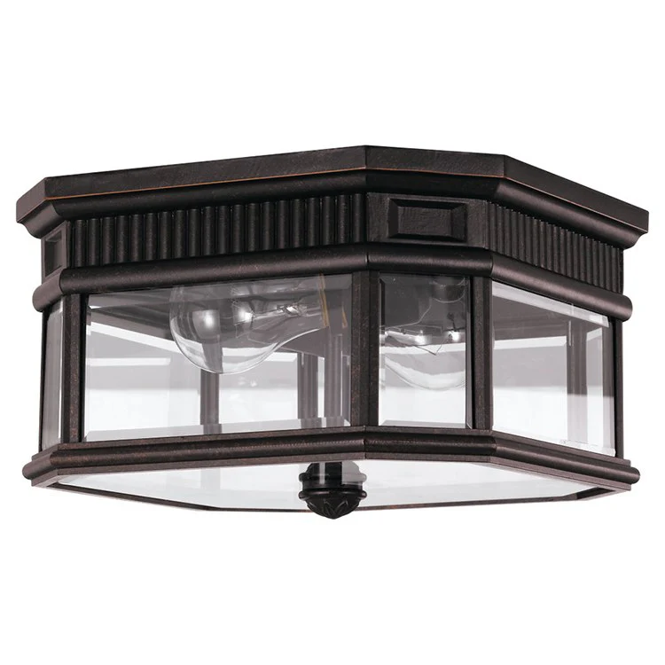 Cotswold Lane Two-Light Outdoor Flush Mount Ceiling Fixture - Frankwebs