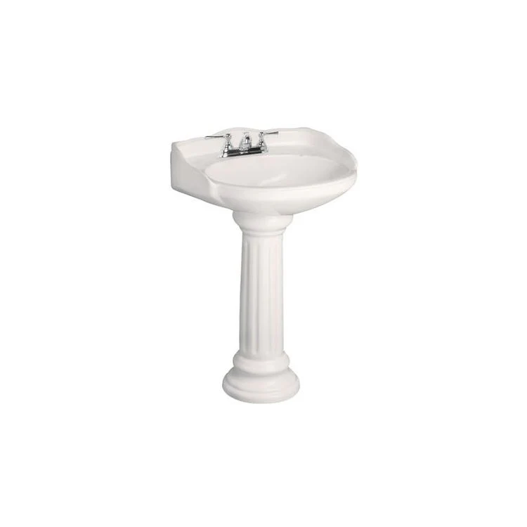 Pedestal Top Vicki 21-7/8 Inch White 4 Inch Spread Vitreous China - Frankwebs