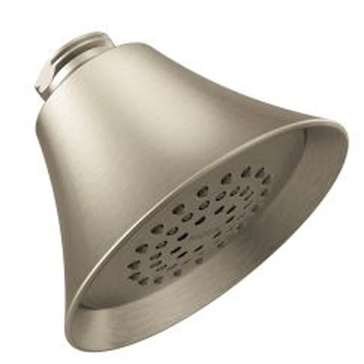Showerhead 1 Function Eco-Performance Fixed Mount Brushed Nickel 3-3/4 Inch 1.75 Gallons per Minute Full Spray - Frankwebs