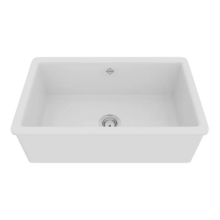 Kitchen Sink Shaker 30L x 18-1/8W Inch Single Bowl Basin White Undermount Rectangular - Frankwebs