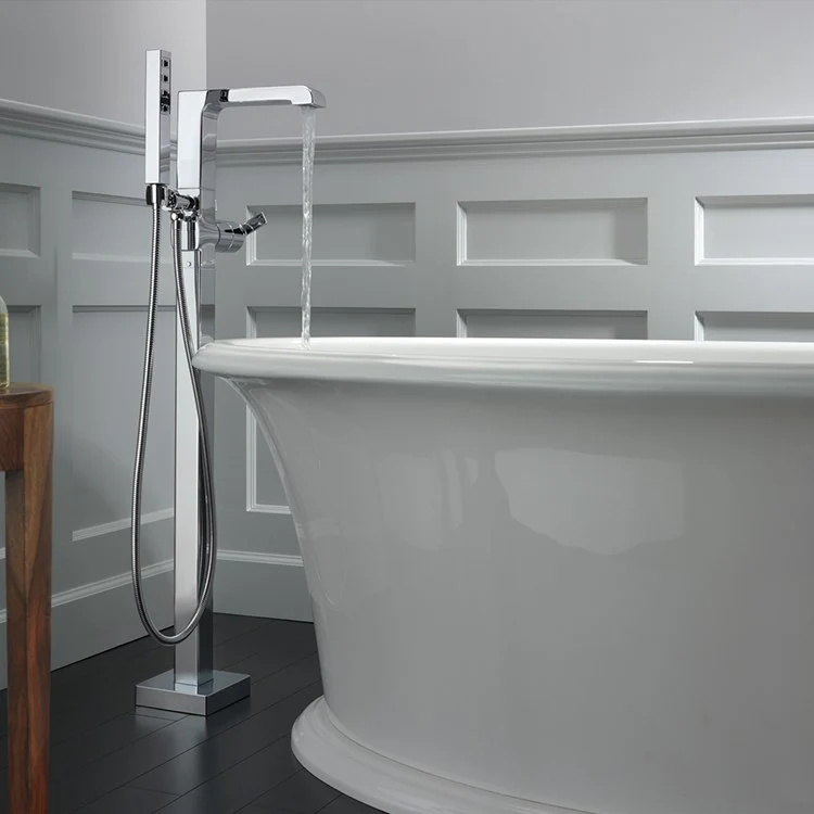 Ara Single Handle Freestanding Floor Mount Tub Filler with Handshower - Frankwebs