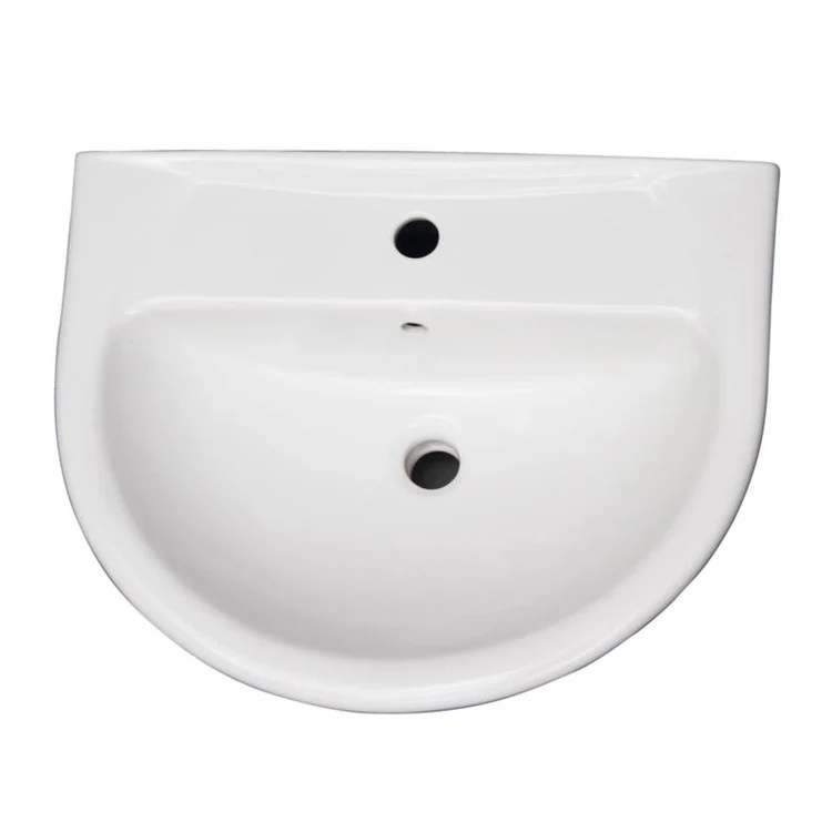 Pedestal Top Karla 650 25-5/8 Inch White Vitreous China - Frankwebs