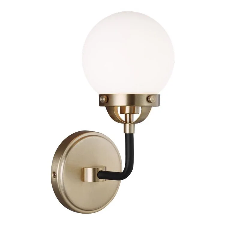 Sconce Cafe One Sea Gull Light Wall 1 Lamp Satin Brass 60 Watts 8 x 7-3/4 x 14-1/5 Inch - Frankwebs