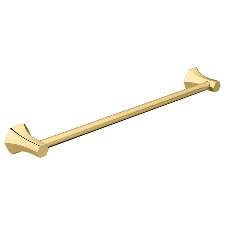Towel Bar Locarno 24 Inch Single Brushed Gold Optic Metal 3-1/2 Inch - Frankwebs