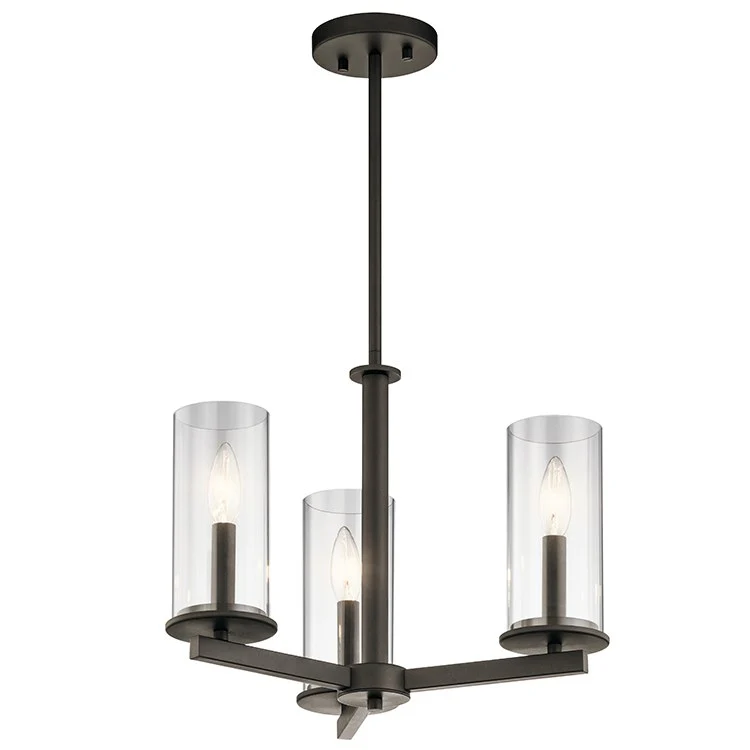 Crosby Three-Light Convertible Chandelier/Semi-Flush Mount Ceiling Fixture - Frankwebs