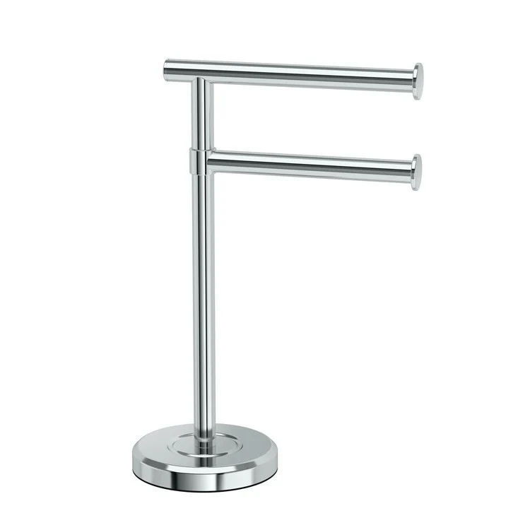 Towel Holder Latitude II Countertop Holder Chrome Metal 2 Arms - Frankwebs