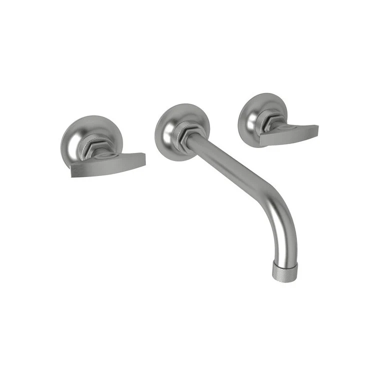 Lavatory Faucet Graceline Wall Mount 2 Metal Dial Lever Gun Metal 1.2 Gallons per Minute - Frankwebs