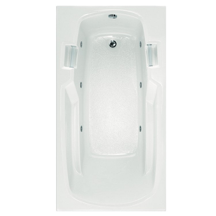 Whirlpool Tub Studio Collection Studio 60 x 32 x 19 Inch Drop-In End Drain White Rectangle - Frankwebs