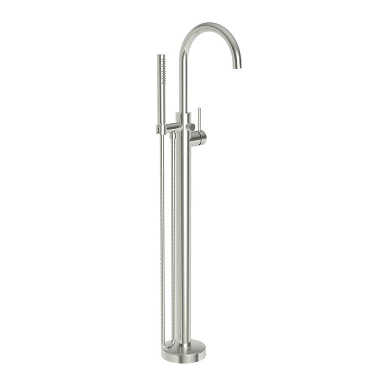 Tub Filler Priya Freestanding with Handshower 1 Lever ADA French Gold PVD 1 Hole - Frankwebs