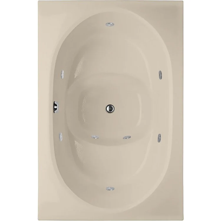 Whirlpool Tub Designer Collection Fuji 60 x 40 x 32 Inch Drop-In Bone Oval - Frankwebs