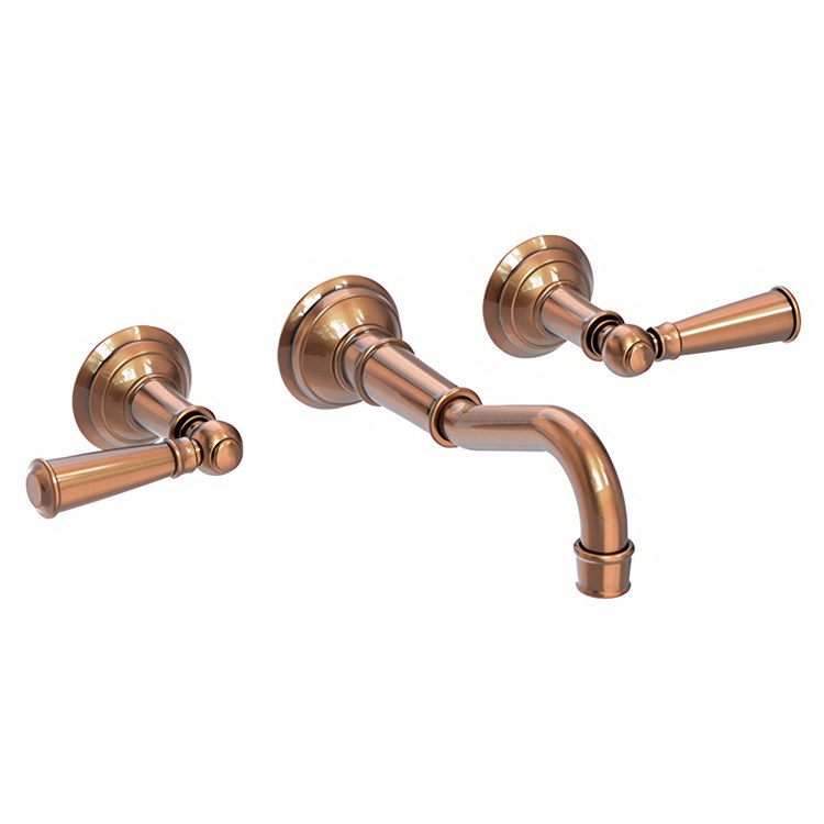 Lavatory Trim Jacobean Wall Mount 2 Lever Polished Gold PVD ADA Low Arc 1.2 Gallons per Minute - Frankwebs