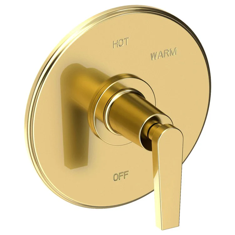 Pressure Balance Valve Trim Dorrance Round 1 Lever Midnight Chrome ADA Depth 3-1/6 Inch - Frankwebs