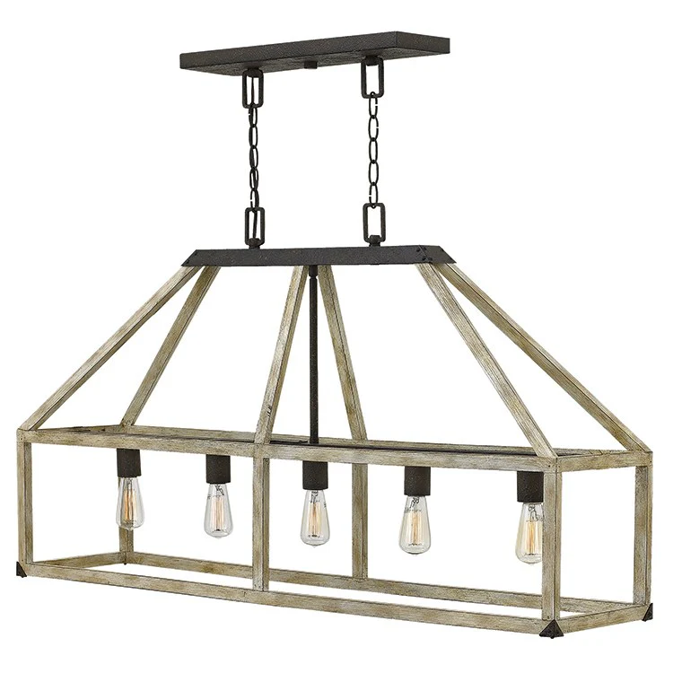 Emilie Five-Light Linear Downlight Chandelier - Frankwebs