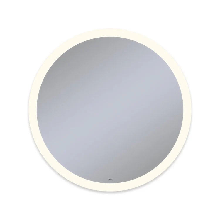 Bathroom Mirror Vitality Perimeter Light Pattern Circle 40DIA Inch Wall Mount Defogger Included and Color Temperature 3000 Kelvin Warm White Light - Frankwebs