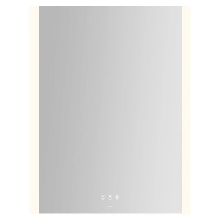 Bathroom Mirror Instinct with Vertical Edge Lighting Rectangular 24 x 30 Inch Wall Mount - Frankwebs