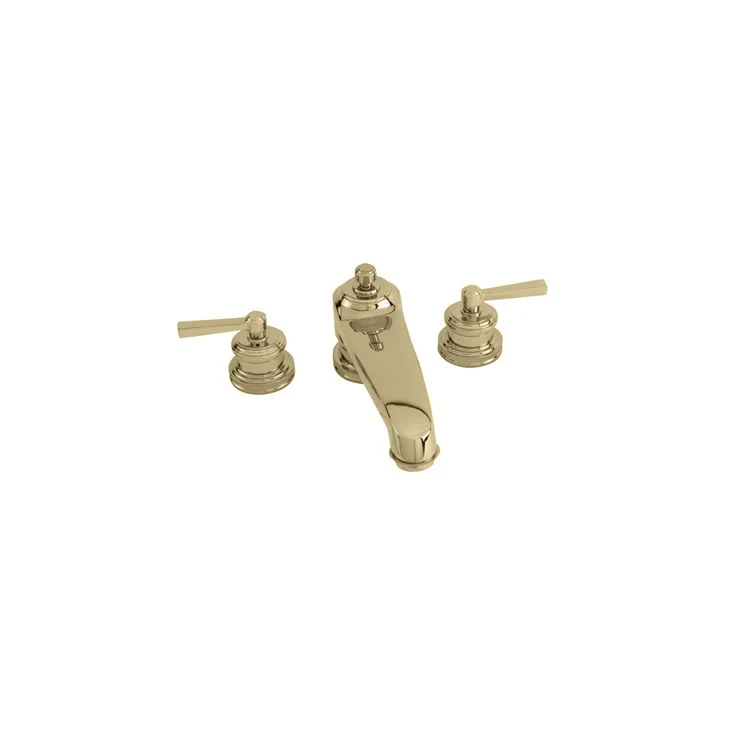 Roman Tub Trim Miro Deck Mount 2 Lever Antique Brass ADA 8 to 20 Inch Spread - Frankwebs