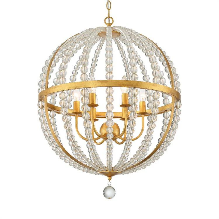 Roxy Six-Light Chandelier - Frankwebs