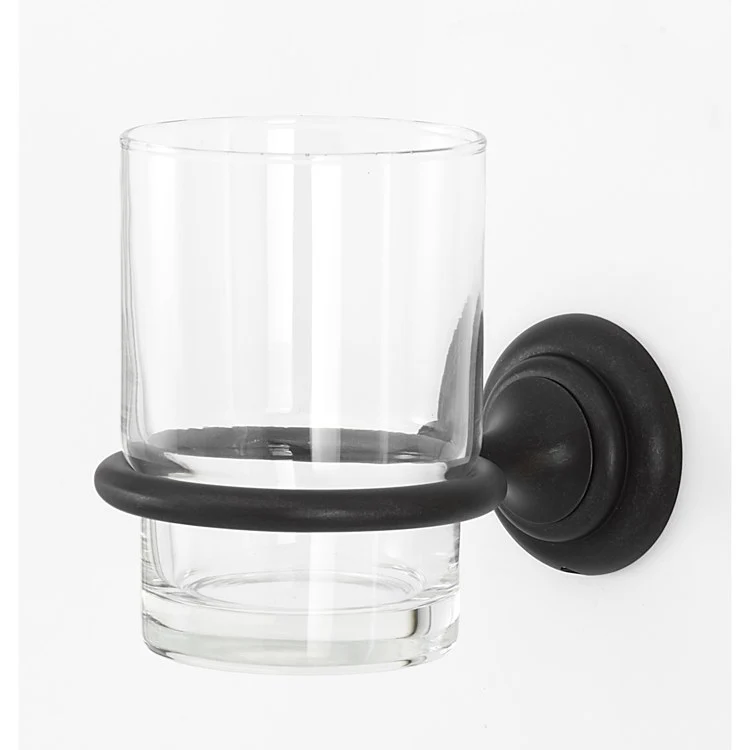 Tumbler Holder Charlie's Bath Barcelona Includes Tumbler Wall Mount Brass/Glass 4-1/2 x 2 Inch - Frankwebs