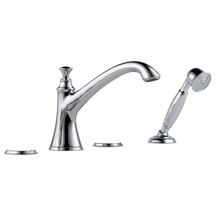 Baliza Two Handle Roman Tub Faucet with Handshower without Handles - Frankwebs