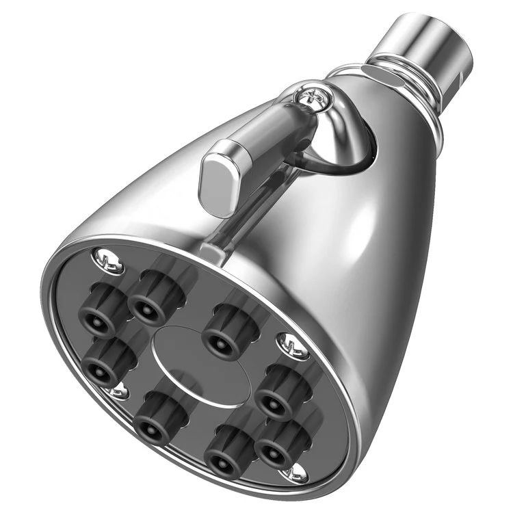 Single-Function Eight-Jet Showerhead - Aged Brass - Frankwebs