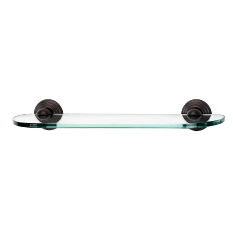 Shelf Embassy Bath with Brackets Antique English 18 Inch Brass/Glass - Frankwebs