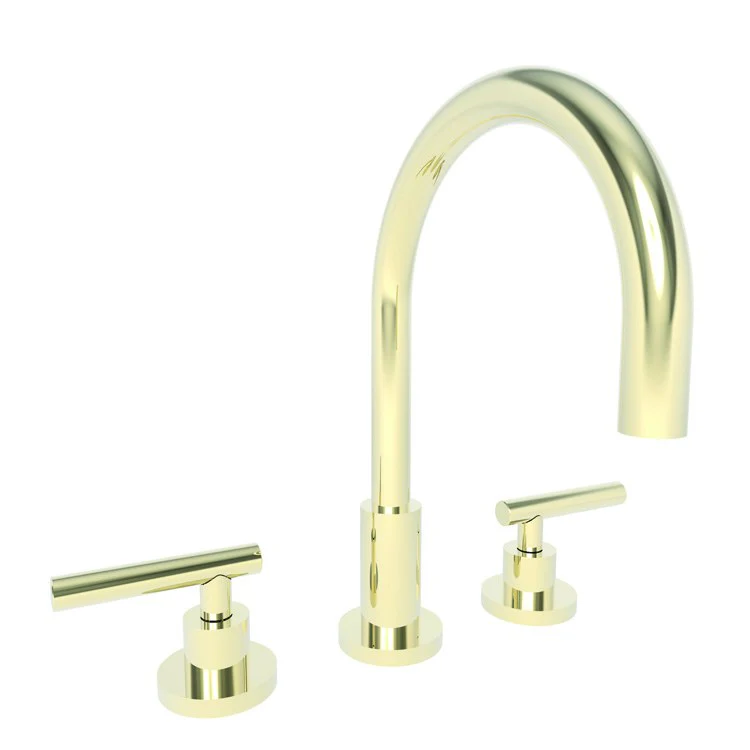East Linear Two Handle Widespread Bathroom Faucet with Lever Handles with Drain - Satin Bronze PVD - Frankwebs