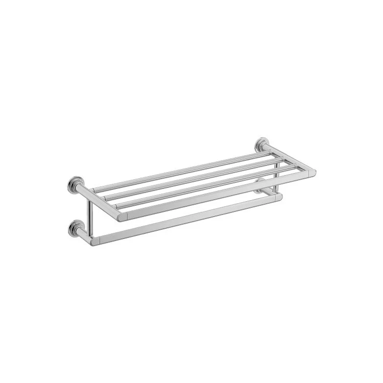 Towel Shelf Greenfield Matte Black 24 Inch Zinc - Frankwebs