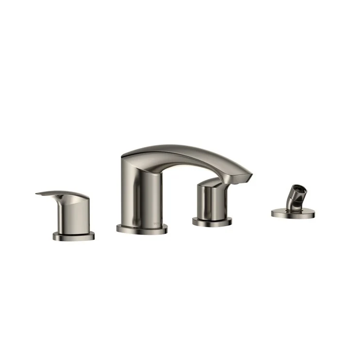 Roman Tub Trim GM Deck Mount with Handshower Outlet 2 Lever Polished Chrome ADA 4 Hole - Frankwebs