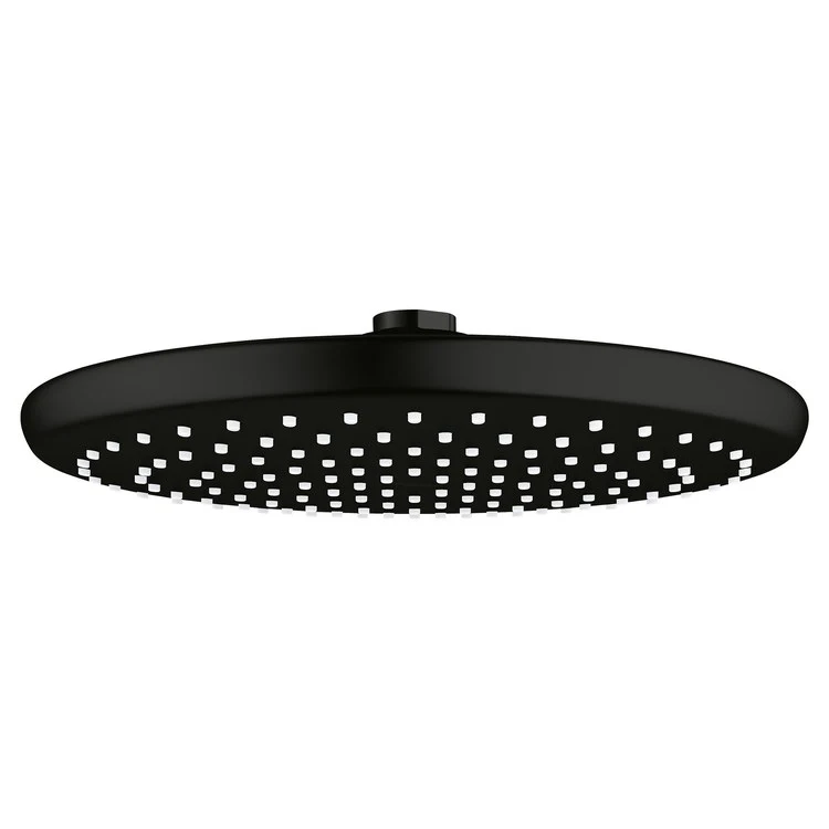 Showerhead Tempesta 250 1 Function Matte Black 9-7/8 Inch 1.75 Gallons per Minute Rain - Frankwebs