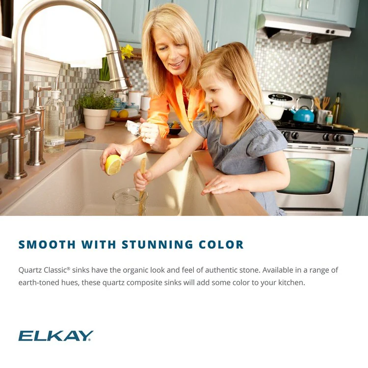 Kitchen Sink Quartz Classic 32.5 x 20 Inch Double Bowl 60/40 Greige Undermount - Frankwebs
