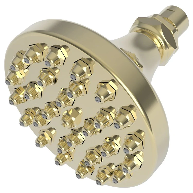 Showerhead Newport Bath 1 Function Satin Brass PVD 4-15/16 Inch 1.8 Gallons per Minute 29 Jets - Frankwebs