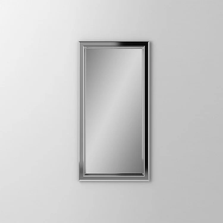 Bathroom Mirror Main Line Bryn Mawr Frame Rectangular 24W x 40H Inch Brushed Black Wall Mount - Frankwebs